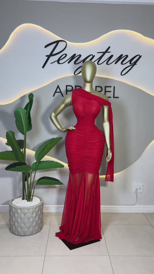 Royal Red Dress