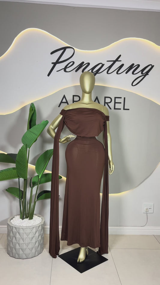 The Essence Brown Dress